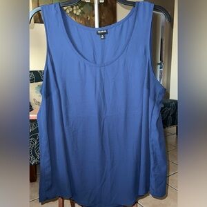 Blue sleeveless top
